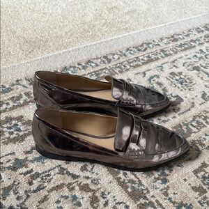 Metallic Loafers for Women